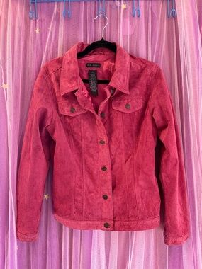 Woman’s For Joseph pink suede jacket